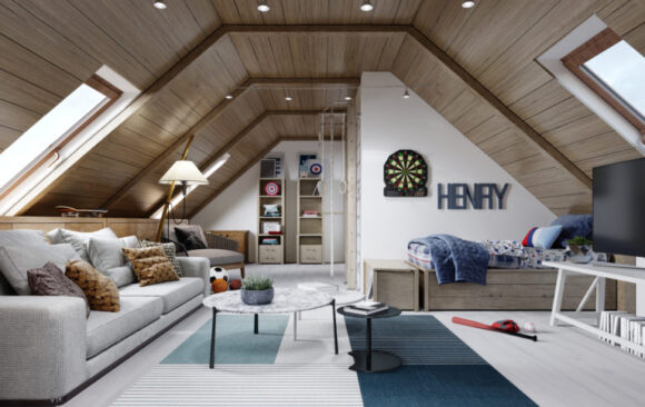 Best Paint Colors for a Finished Attic by Best House Painting™